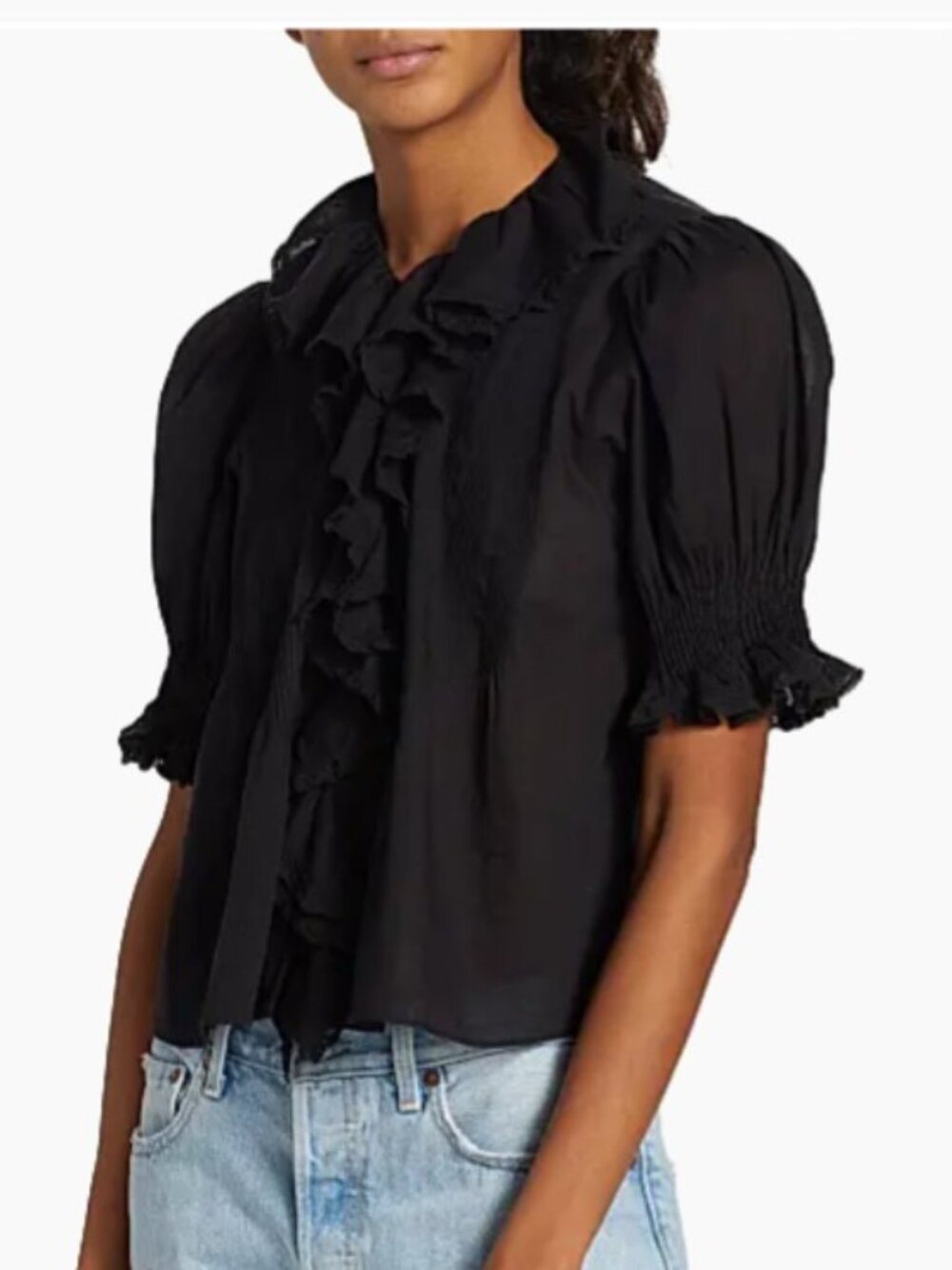 Doen Henri Top Black XS EUC